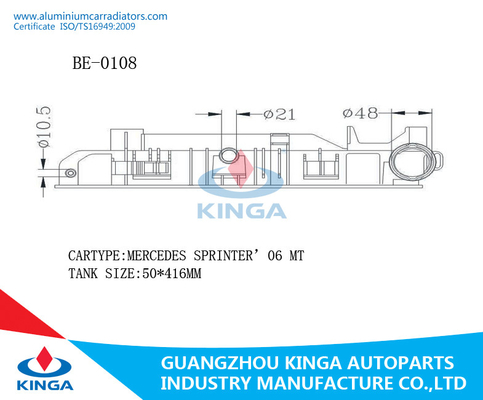 TA plástica correcta OEM9065000002/0101/0202 del esprinter 06 de Mercedes del radiador del tanque proveedor