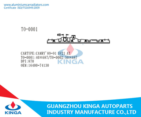 El tanque plástico CAMRY del radiador de encargo de las partes de automóvil '89-91 SV21 proveedor