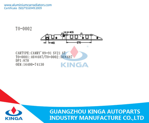 CAMRY 89-91 SV21 EN la parte inferior plástica del OEM 16400-74130 del tanque del radiador proveedor