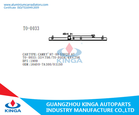 Plástico plástico del tanque del radiador negro/del tanque del top para Toyota CAMRY'97 - 00 SXV20 proveedor