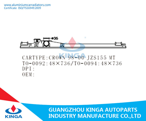 El tanque plástico del radiador de Toyota Crown'92-96 JZS133 para el estilo refrigerado por agua del coche auto proveedor