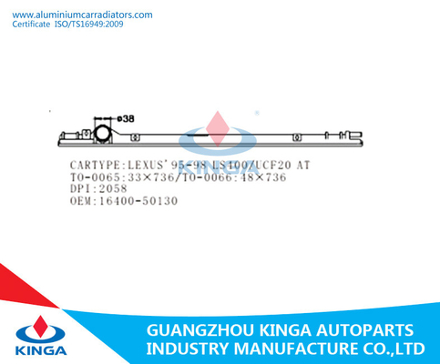 Coche plástico de aluminio del auto de Toyota Lexus IS200/IS300'99 del tanque del top del radiador proveedor