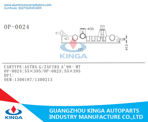Reparación plástica del radiador del tanque para ASTRA G/ZAFIRA A'98-MT con KJ-42018 proveedor