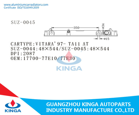 VITARA'97- TA11 EN el tanque plástico de la PARTE INFERIOR del tanque 17700-77E10/77E30 del radiador proveedor