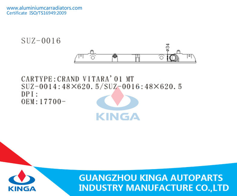 El tanque plástico del radiador del coche para OEM 2001 de SUZUKI GRAND VITARA 17700-52D00 proveedor