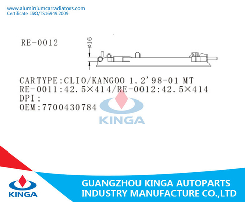 CLIO/KANGOO 1,2' el tanque lateral del tanque del radiador 98-01 del radiador plástico del OEM 7700430784 proveedor