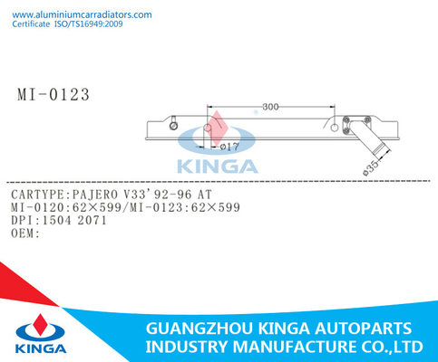 Mercado de accesorios Mitsubishi Pajero V33'92-96 EN el plástico auto del tanque del radiador MB660077 proveedor