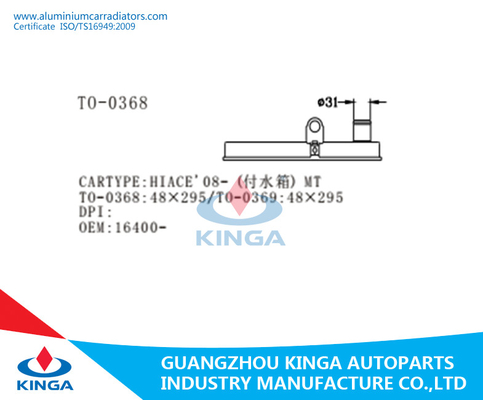 HIACE 08 - el tanque SUPERIOR del tanque del radiador del reemplazo de la TA del radiador plástico del OEM 16510-30010 proveedor